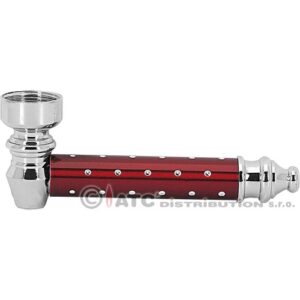 58396 REMO. Fém pipa + szűrő- 9,5 cm, több színben-készlet szerint