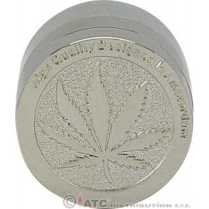 11298 Grinder- dohányőrlő fém, 4 részes - 2,8 cm átmérő , több színben-készlet szerint