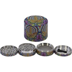 11368 REMO.Grinder-dohányörlő fém ,4 részes-5 cm átmérő