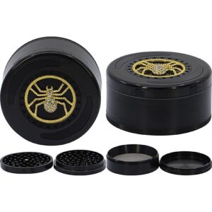 11397 Grinder- dohányörlő fém , 4 részes- 9 cm átmérő