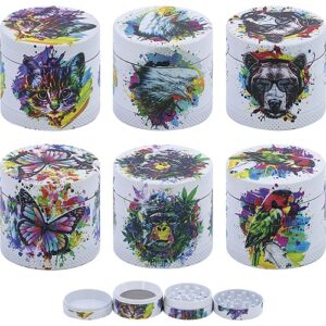 11461 Grinder- dohányörlő fém,4 részes-4 cm átmérő,több mintával,készlet szerint