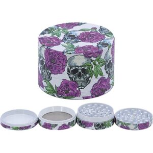 11463 REMO. Grinder-dohányörlő fém, 4 részes- 5 cm átmérő