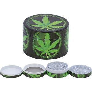 11465 REMO. Grinder-dohányörlő fém, 4 részes- 5 cm átmérő