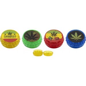 11485 REMO.Grinder- dohányörlő műanyag,2 részes-4,5cm átmérő,több színben-készlet szerint