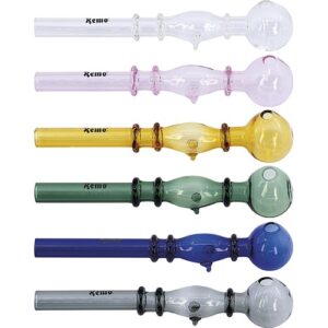 58632 REMO.Üveg pipa-15 cm ,több színben-készlet szerint