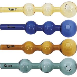 58648 REMO.Üveg pipa,13.5cm több színben-készlet szerint