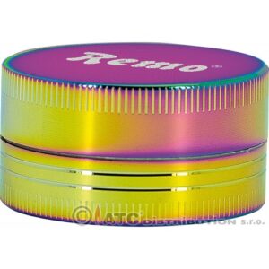 11228 REMO. Grinder- dohányőrlő fém , 2 részes , 4 cm átmérő