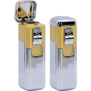 35573 LdM. Öngyújtó fém, 4x vihar láng,gáztöltős