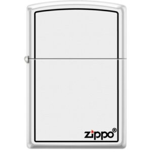 400239 Fehér Zippo Fekete Kerettel