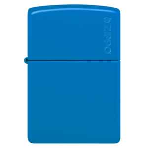 48628zl Klasszikus Égkék Matt Zippo Logó