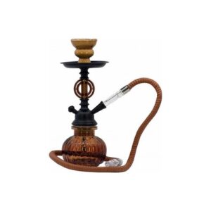 69140 Vízipipa üveg , egy csöves , 28 cm