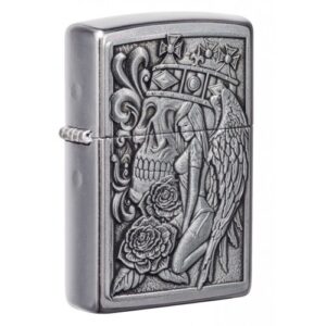 49442 Koponya és Angyal Zippo öngyújtó rátétes