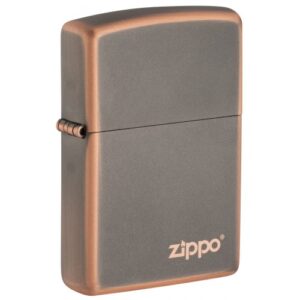 49839zl Rusztikus Bronz Zippo öngyújtó, Zippo logó