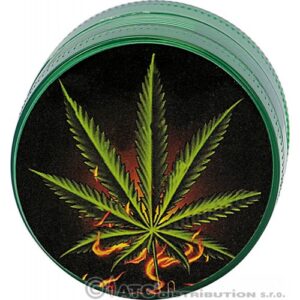 11196 Dohányőrlő műanyag , 4 részes , 5 cm,több minta és szín-készlet szerint