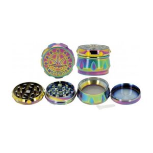 11307 Grinder-dohányőrlő fém, 4 részes - 5 cm átmérő