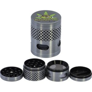 11359 REMO.Grinder-dohányörlő fém , 4 részes-4 cm átmérő