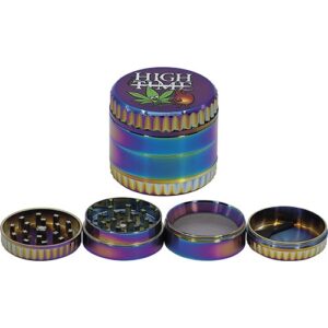 11360 REMO.Grinder-dohányörő fém , 4 részes-5 cm átmérő