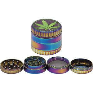 11364 REMO. Grinder-dohányörlő fém , 4 részes-5 cm átmérő