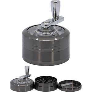 11383 Grinder- dohányörlő fém karos , 3 részes- 5 cm átmérő