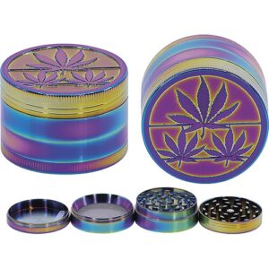 11422 REMO. Grinder-dohányörlő fém, 4 részes- 5 cm átmérő