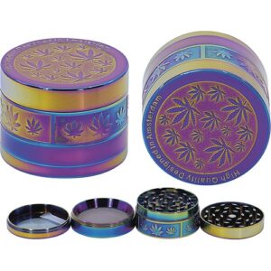 11423 REMO. Grinder-dohányörlő fém, 4 részes- 5 cm átmérő