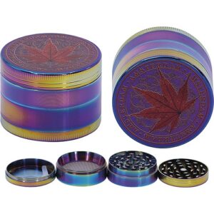 11442 REMO.Grinder-dohányörlő fém,4 részes-5 cm átmérő