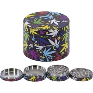 11451 REMO. Grinder-dohányörlő fém, 4 részes- 5 cm átmérő