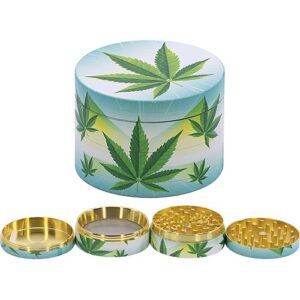 11458 REMO. Grinder-dohányörlő fém, 4 részes- 6 cm átmérő