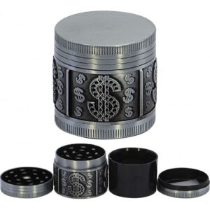 11502 Grinder-dohányörlő fém,4 részes-4 cm átmérő