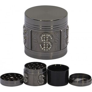 11506.Grinder- dohányörlő fém,4 részes-4 cm átmérő