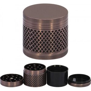 11517.Grinder- dohányörlő fém,4részes-4 cm átmérő