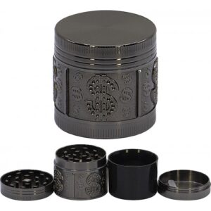 11520.Grinder- dohányörlő fém, 4 részes-4 cm átmérő