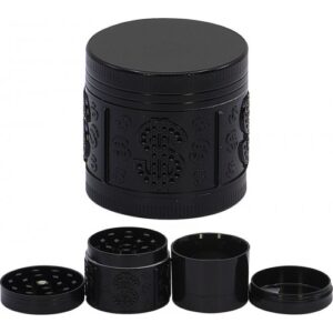 11521Grinder- dohányörlő fém, 4 részes-4 cm átmérő