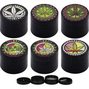 11529 Grinder- dohányörlő fém,4 részes-5,5 cm átmérő,több minta-készlet szerint