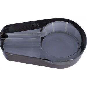 12911. Hamutartó szivarhoz üveg,12 x7,5 cm átmérő