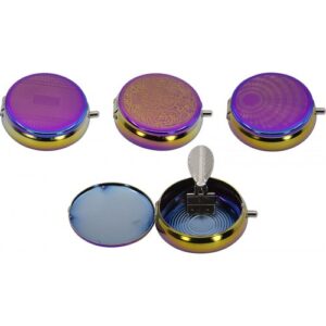 12936. Zsebhamutartó fém-5 cm átmérő,több mintával,készlet-szerint