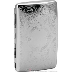 15952 REMO. Cigarettatárca fém , 100-as , fém lefogó ,több mintával-készlet szerint