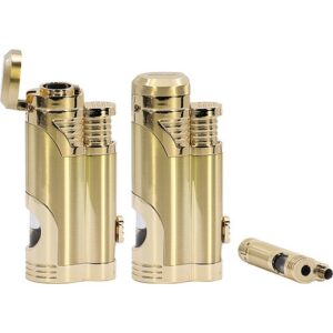 35588. LdM. Szívargyújtó fém,2x szuróláng+lékelő