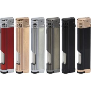 36555 ROYCE. Öngyújtó fém , vihar láng, gáztöltős, több színben-készlet szerint (ár/db)