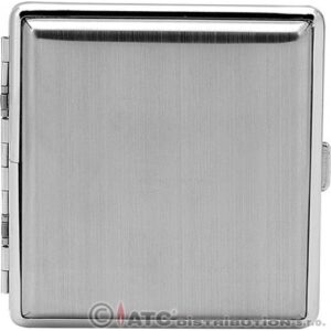 40039 MEEX. Cigarettatárca fém, 20-24 szálas, normál, fém lefogó , gravírozható