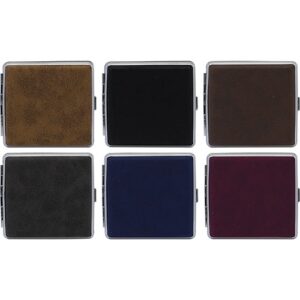 40582 REMO. Cigarettatárca textilbőr bevonat , 20 szálas , normál ,gumi lefogó,több színben-készlet szerint