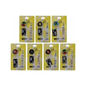 58573 Fém pipa+szűrő 10 cm , több színben