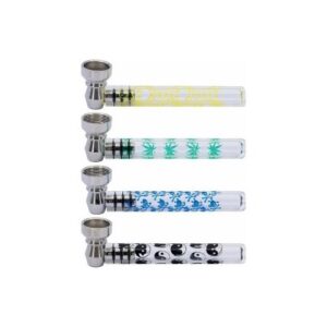 58581 REMO. Üveg pipa-9,5 cm több színben-készlet szerint