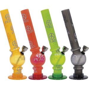 67428. Bong pipa akril , 20 cm,több színben-készlet szerint