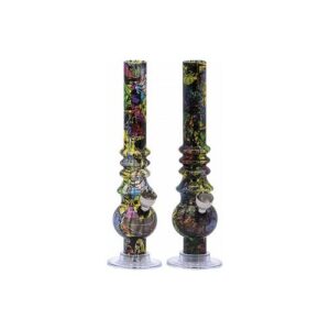 67429 Bong pipa akril , 20 cm , több mintával