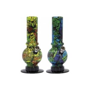 67434 Bong pipa akril , 20 cm , több mintával