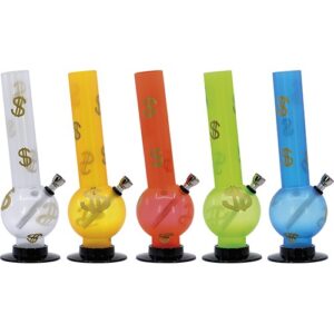 67436 Bong pipa akril -26 cm, több színben,készlet szerint