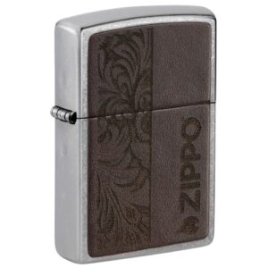 Brown Leather Emblem - Zippo Design SKU: 46920