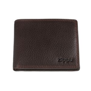 20060028 Zippo bőr pénztárca barna, kihajtható