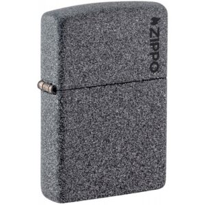 Classic Iron Stone Zippo Logo SKU: 211zl